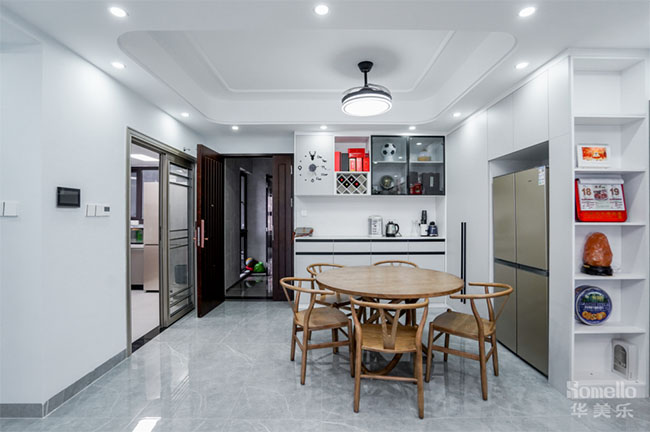 134㎡四居室，新中式與現代風結合，這樣的生活方便又美好